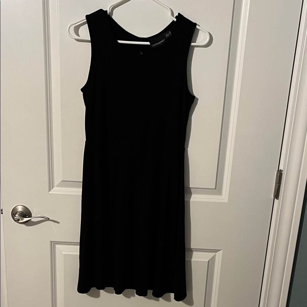 Cynthia Rowley Classic Black Midi Dress